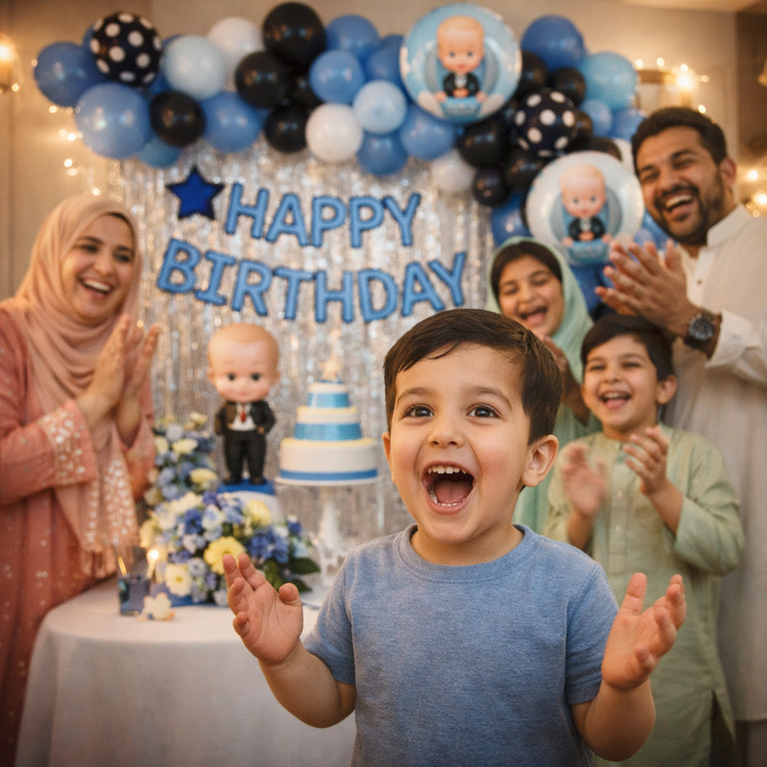 Boss Baby Happy Birthday Decoration Theme Set