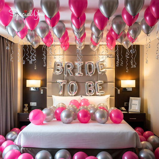 Bridal Shower Decoration Theme Set | Silver and Pink