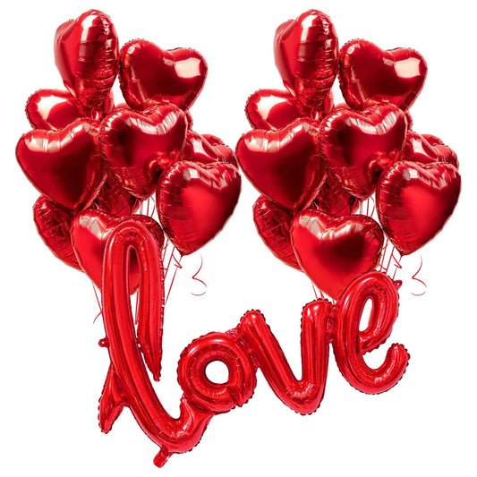 17 Pcs Happy Valentines Day Decoration Theme Set | Anniversary and Romantic Decoration