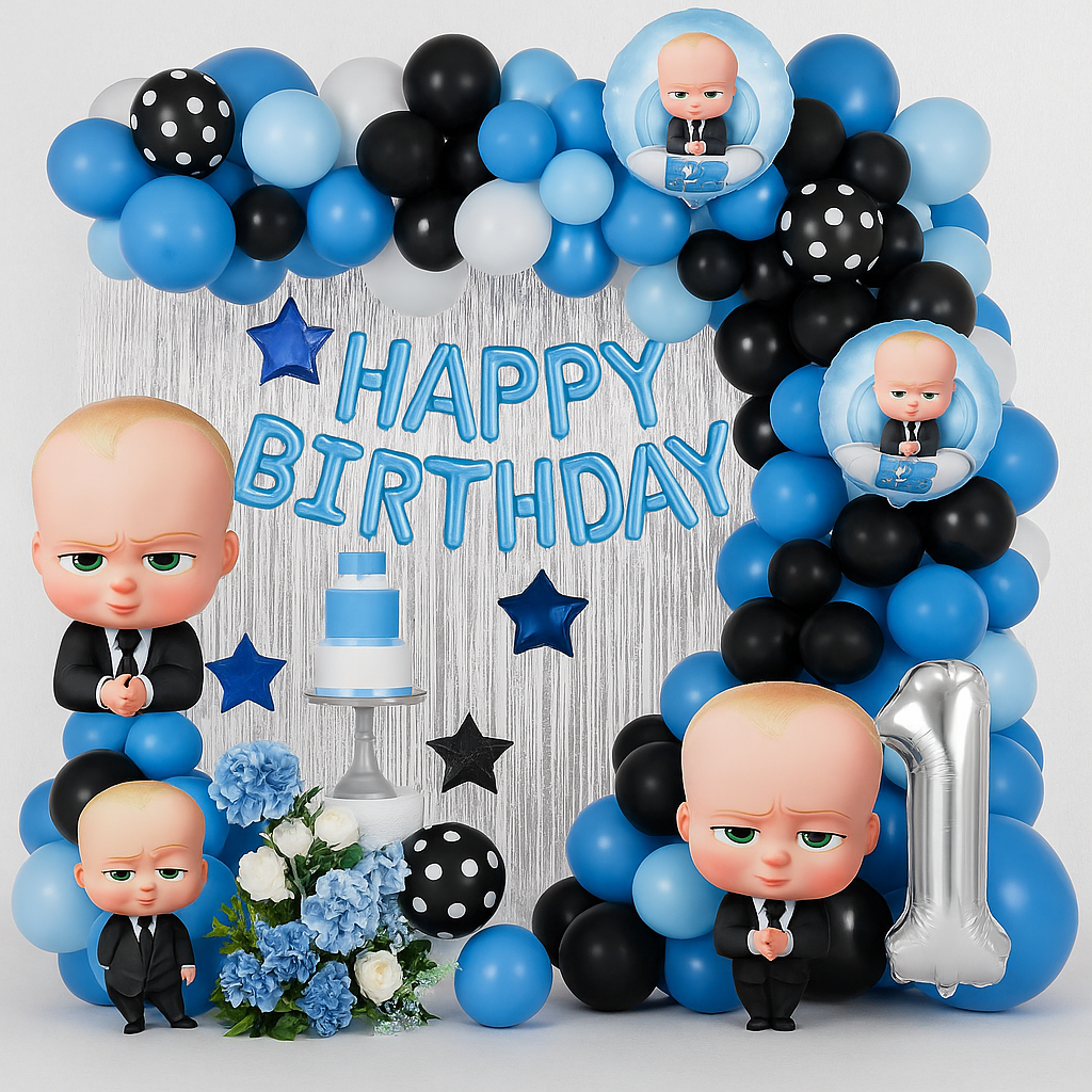 Boss Baby Happy Birthday Decoration Theme Set