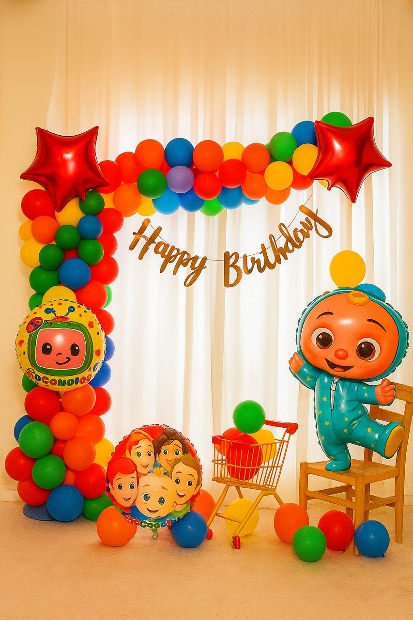 Happy Birthday Decoration Theme Set | Coco Melon Theme