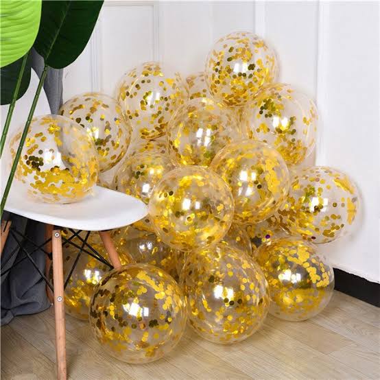 10 Pcs 18 Inches Conffetti Balloons For Birthday and Party Decoration