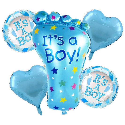 It’s a Boy! 5-Piece Baby Shower Foil Balloon Set