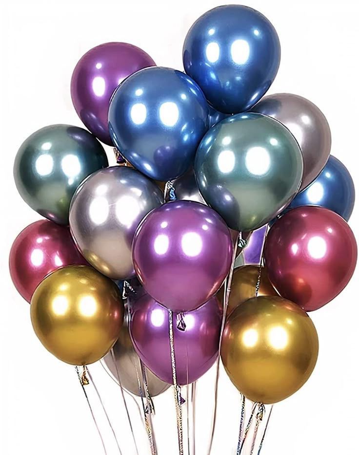 ✨ Metallic Balloons – Pack of 15 - Perfect for Parties & Celebration Decoration - 14 Inches