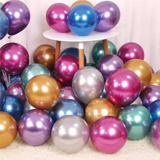 ✨ Metallic Balloons – Pack of 15 - Perfect for Parties & Celebration Decoration - 14 Inches